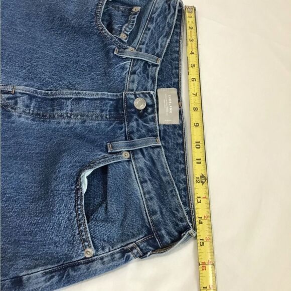 Everlane Dark Wash The Curvy 90s Cheeky Straight Cropped Jeans Size 31 - Picture 7 of 10